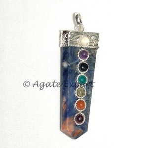 Colgantes de Chakra de piedra sodalita - Product Image 1