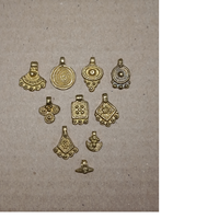 Breloques et pendentifs personnalisés en alliage d'argent tibétain, faits à la main, à thème ethnique tribal, style punk, pour la création de bijoux pour enfants et les designers de perles