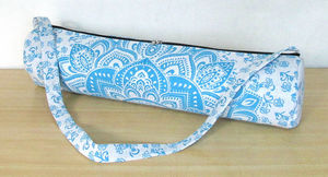 เสื่อผ้าฝ้ายกระเป๋ากีฬาเสื่อกับสายคล้องไหล่ยิมออกกำลังกายหลากสีตกแต่งบ้านสวยด้วยผู้ร่วมฝากขายอินเดีย - Product Image 5