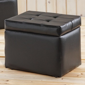 Modern style open-top <b>storage</b> ottoman bench - Product Image 2