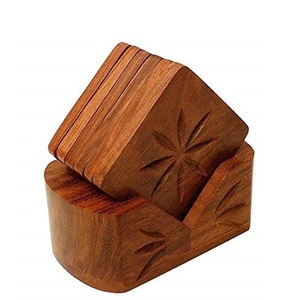 Wood coaster Stand for Customized Size <b>Cheap</b> Price and Handmade Use for Low Price Natural Craft and Handle Marble - Product Image 4