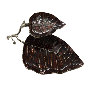 Plat de service en aluminium en forme de feuille en vrac, couleur or, qualité supérieure, taille et forme personnalisées, plat de service en forme de feuille - Product Image 4