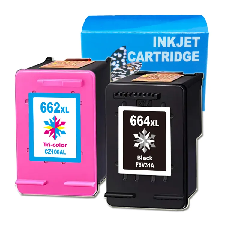Cartucho de tinta Compatible con impresora hp Deskjet, cartucho de tinta Compatible con 60, 122, 662, 664