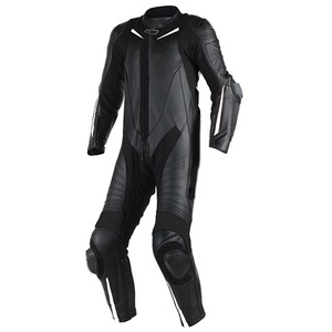 Traje de carreras hecho a medida cuero de moto negro de piel de vaca pura con diseño de ropa deportiva impresa transpirable - Product Image 6