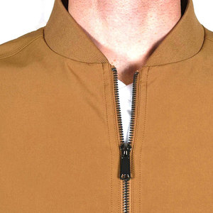 OEM Custom Logo Men's Clothing Bomber Jacket Wholesale Ribbing Cuff Lightweight Bomber Jacket - Product Image 3