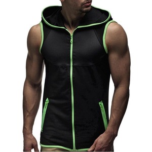<b>Hoodies</b> <b>Men</b> <b>Sleeveless</b> Sweatshirts Slim Fit Summer Zipper Sportswear Fashion Comfortable Tracksuit Bulk Wholesale - Product Image 6
