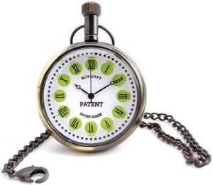 Chaîne de montre de poche en laiton antique par Calvin Handicraft Horloge historique Cadeau pour père mère ou Saint Valentin - Product Image 1