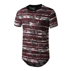 เสื้อยืดผู้ชายแขนสั้นระบายอากาศได้สำหรับฤดูร้อนเสื้อยืดลำลองพิมพ์ลายผลิตตามสั่ง - Product Image 3