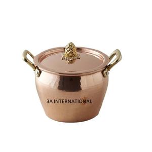 Nouvel arrivage de vaisselle à la recherche d'un plat de service en cuivre pur Casseroles Serveur Pot martelé Design en cuivre pur - Product Image 1