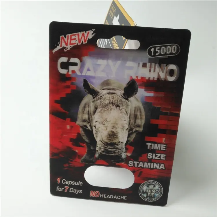 Rhino 99 3D rhinoのための表示ボックス丸薬Male Enhancers性的パフォーマンスRhino 25 11 12 99ブリスターカード