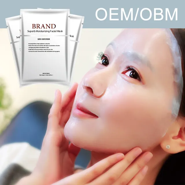 Özel etiket tayvan cilt bakımı OEM OBM ODM ücretsiz örnek nemlendirici yüz maskesi
