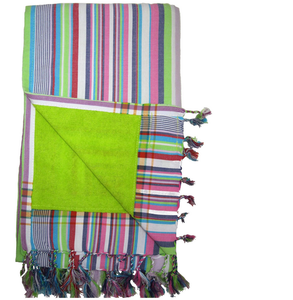 Vente en gros 100% serviette Kikoy du fabricant indien serviette Kikoy en coton éponge de qualité douce prix d'usine - Product Image 5