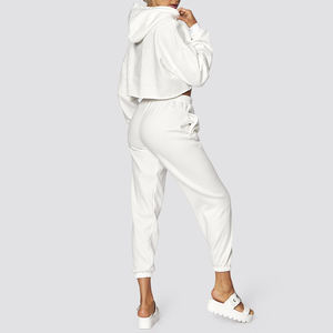 2025 último diseño de chándal de lana de algodón de gran tamaño para mujer, pantalones activos que reflejan el estilo callejero para todas las estaciones - Product Image 4