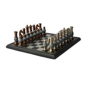 Adorable Design <b>Chess</b> Game With New Brightly Silver and Black Colored Finishing Awesome Design <b>Chess</b> Game Players - Product Image 4