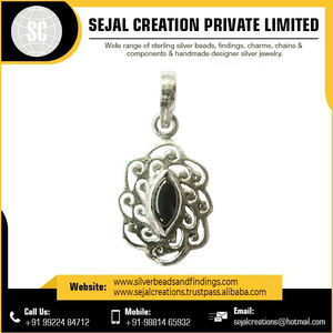 Wholesale 925 <b>Sterling</b> <b>Silver</b> Hip Hop Pendants Beautiful Agate Stone Gold Diamond Heart <b>Cross</b> Number Patterns Bezel Setting - Product Image 5