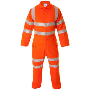 Flame Retardant Coverall Of Blue Colors For Reflective Safety Coverall Workwear 2019 100% Cotton - Product Image 6