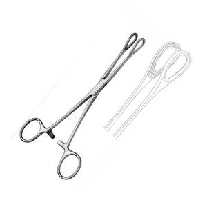 Venta al por mayor de excelente calidad hecho con acero inoxidable BOZEMANN FÓRCEPS DE VESTIDOR, 26CM, S/SHAPED - Product Image 3