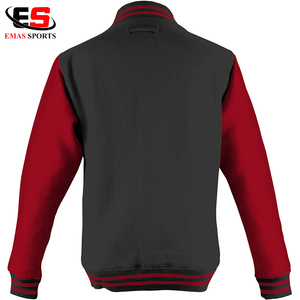 Chaquetas universitarias a rayas para hombres y mujeres: cuello de punto, puños y pretina - Product Image 6