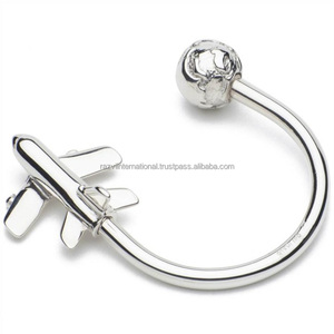 High Quality Aluminium Fancy Modern Design Durable Lightweight Eco-Friendly Custom Logo Premium Key Chains & <b>Keyring</b> - Product Image 1