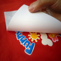 Autocollants de transfert thermique en plastisol avec logo/design personnalisé, couleur personnalisée, taille personnalisée, matériau non toxique, impression écologique lavable