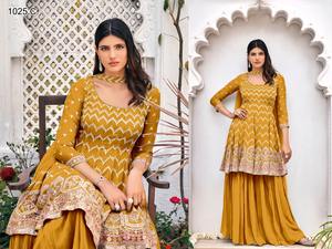 Indian Designer Georgette Embroidery Salwar Kameez <b>Suit</b> for <b>Women</b> Pakistani Concept <b>Wedding</b> Party Dress From Surat for Girls - Product Image 2