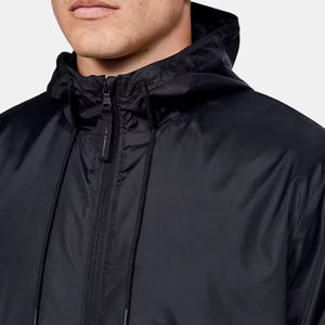 Veste en toile à col montant et fermeture éclair pour homme élégant de la nouvelle collection d'hiver style d'échauffement High Street - Product Image 2