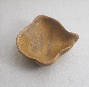 Bol de vaisselle en bois d'acacia de conception artisanale indienne avec cuillère bol de service alimentaire pour Restaurant hôtel maison mariage - Product Image 5