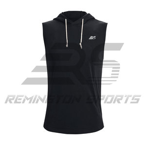 เสื้อฮู้ดแขนกุดสำหรับผู้ชาย2023มีฮู้ดแขนกุดสินค้าใหม่ - Product Image 1