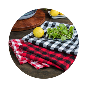 Paños de cocina a cuadros duraderos, absorbentes, 100% algodón, lavables, paños de cocina/paños de té - Product Image 1