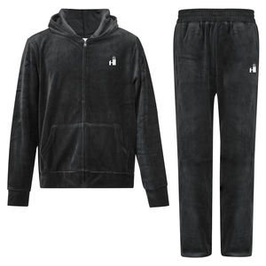 Vente en gros de survêtements d'hiver de haute qualité et à bas prix unisexe XXL Ensemble de survêtements de sport et de jogging pour hommes respirant Logo Plus - Product Image 1