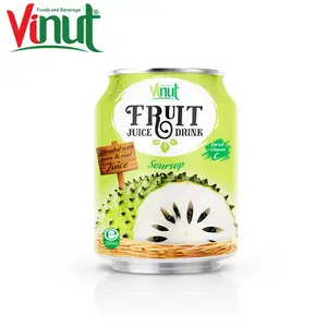 250ml VINUT konserve (konserve) orijinal tat Soursop suyu ihracatçıları özel özel etiket sağlıklı tropikal ISO belgesi