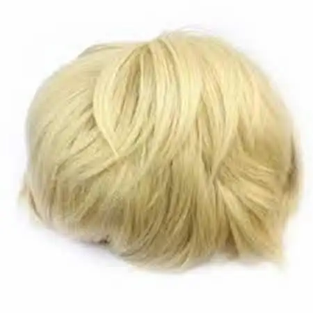 Peluca de cabello humano Rubio para hombre, cabello 613 blanqueado, reemplazo de cabello de la mejor calidad de la India
