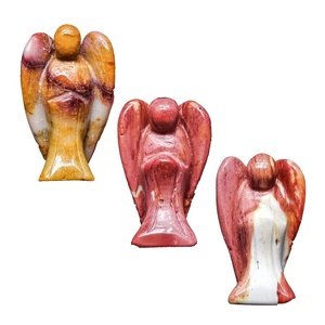 คริสตัลแองเจิลโรสควอตซ์หินธรรมชาติเทวดาแกะสลักหินธรรมชาติแกะสลักรูปปั้นหยกเทวดาแกะสลักขัด - Product Image 1