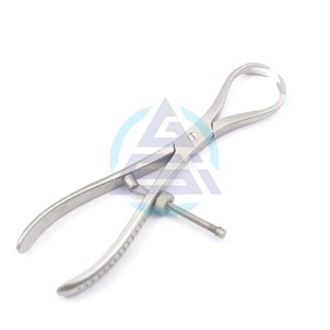 Patella Bone Holding Forceps 9.5" 2X2 PRONGS with Speed Lock Best Quality Reposition Reduction Orthopedic Instruments - Product Image 1