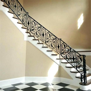 ROYAUME-UNI balustrade de balcon en fer forgé avec <span class=keywords><strong>gros</strong></span> post - Product Image 5