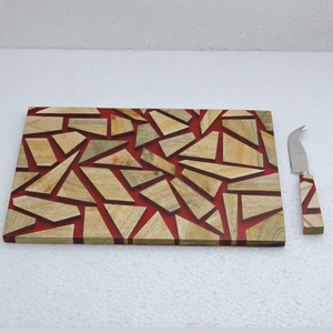 Planche à découper japonaise en bois d'acacia, Logo personnalisé à la main, pour la cuisine, avec jeu de couteaux, vente en gros - Product Image 2