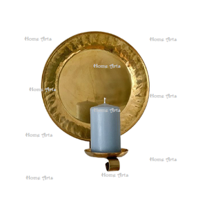 Porte-bougie à la bougie chauffe-plat en laiton martelé de qualité supérieure, fait main, taille personnalisée, forme ronde - Product Image 6