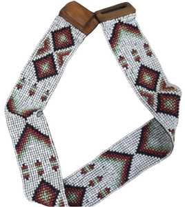 เข็มขัดหนังลูกปัดหลากสีสำหรับผู้ชายและผู้หญิง - Product Image 5