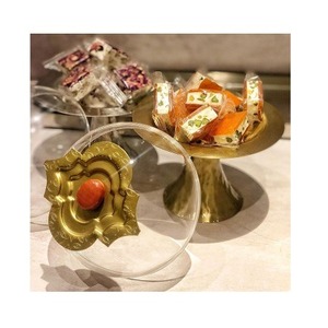 Juego de 3 servidores dulces de aluminio con tapa acrílica Servidor de chocolates con forma de tamaño personalizado de calidad premium a granel - Product Image 4