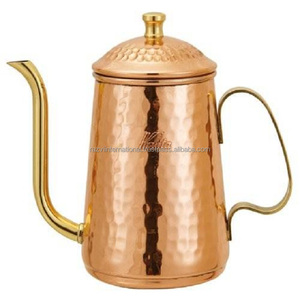 Bouilloire à thé en cuivre martelé Théière pour appareil ménager pour brasser un design durable et élégant - Product Image 2
