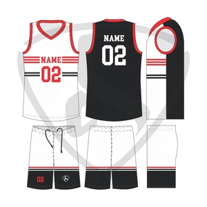 Conjunto de Pantalones Cortos y Camiseta de Baloncesto Sublimados Personalizados, Unisex para Adultos, Cuello en V, Sin Mangas, Absorben la Humedad, con Cordón Ajustable, Números de Equipo - Product Image 3