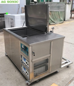 Moski — nettoyeur de pièces de moteur ultrasonique, Machine de <span class=keywords><strong>nettoyage</strong></span> de têtes de cylindres, 400l, - Product Image 2