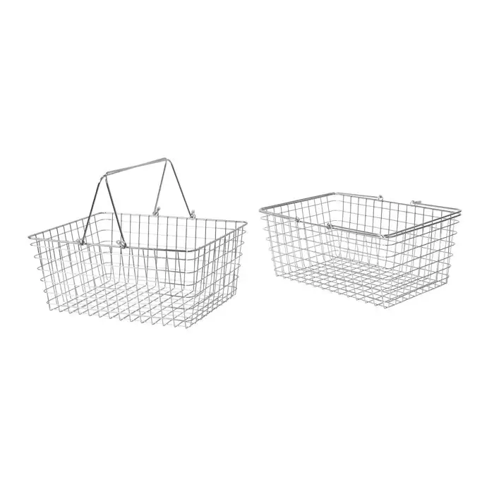 Multifunciton Black Metal Baskets Wire Baskets for Organizing Storage Fruit Drinks Wire Hot sale products