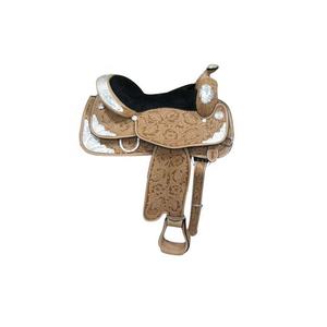 Selle occidentale faite à la main en cuir véritable - Product Image 2