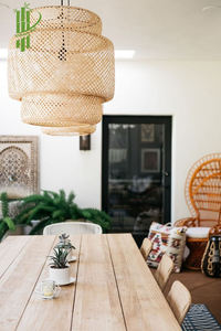 Araña de luz de bambú y colgante Diseño natural único para la decoración del hogar - Product Image 4