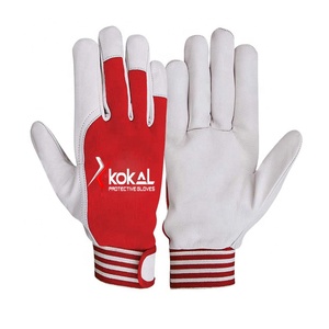 Gants d'assemblage en cuir de chèvre gants de sécurité premium en gros - Product Image 6