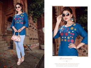 Beautiful Embroidery Tops Women for Summer Casual Linen <b>Blouses</b> Hot Sale Products - Product Image 6