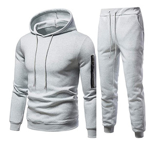 Super qualité hommes survêtement Jogging haut bas Sport survêtement à capuche pantalon pantalon 2 pièces/ensemble survêtement - Product Image 2