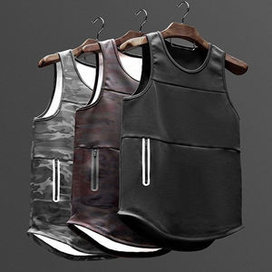 Débardeur de sport Stringer Gym personnalisé pour hommes concevez votre propre coton uni musculation grande taille style décontracté tricoté - Product Image 5
