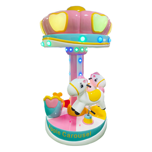Équipement <span class=keywords><strong>de</strong></span> randonnée <span class=keywords><strong>de</strong></span> parc d'attractions tournesol attrayant Merry Go Round 3 <span class=keywords><strong>jeux</strong></span> <span class=keywords><strong>de</strong></span> pièces <span class=keywords><strong>de</strong></span> monnaie pour enfants carrousel <span class=keywords><strong>cheval</strong></span> - Product Image 1
